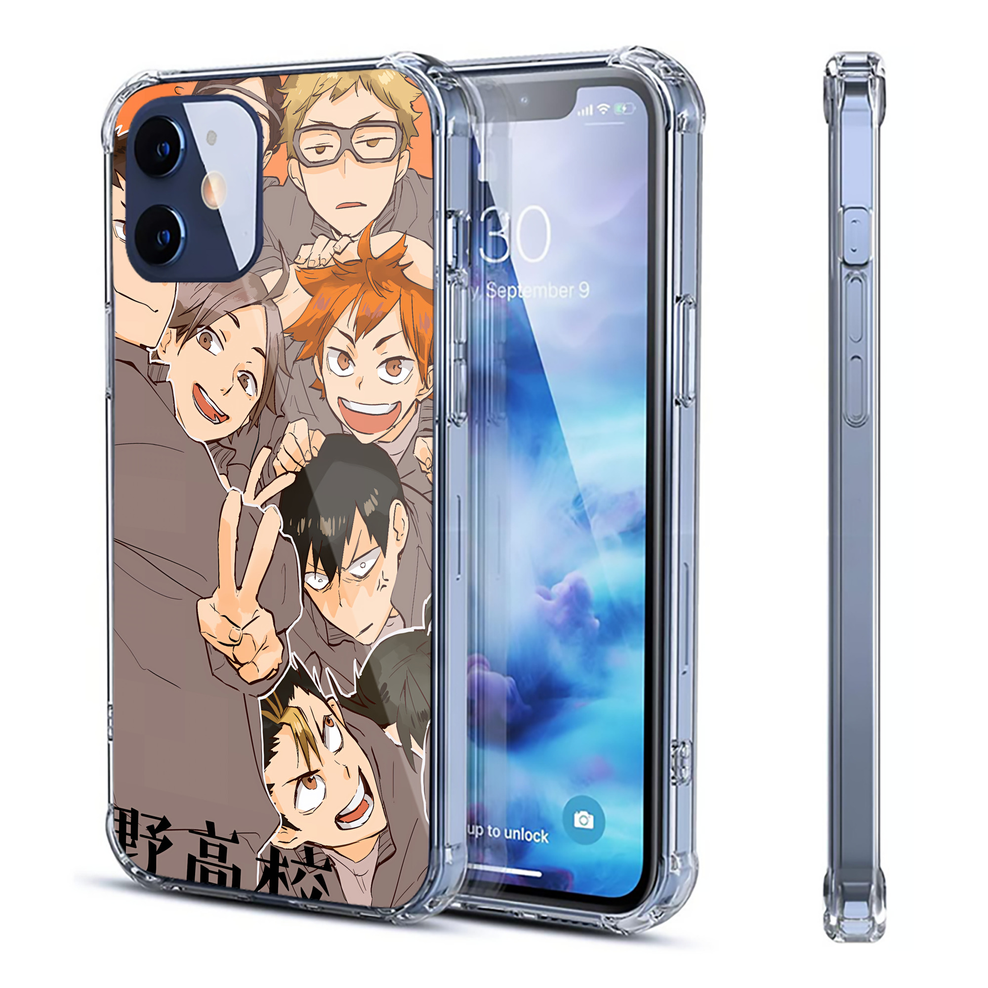 （画像用） ハイキュー!! Haikyu!! 【iPhone 12シリーズ対応】透明スマホケース（クリアソフトケース）
